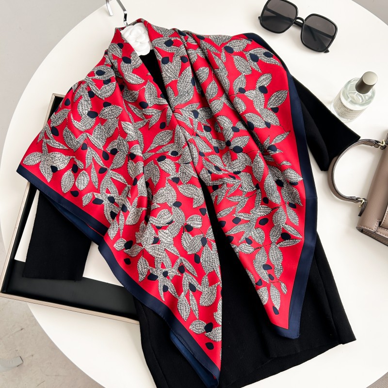 Silk Scarf Square - Syal Persegi 90cm Berkualitas Tinggi Bandana