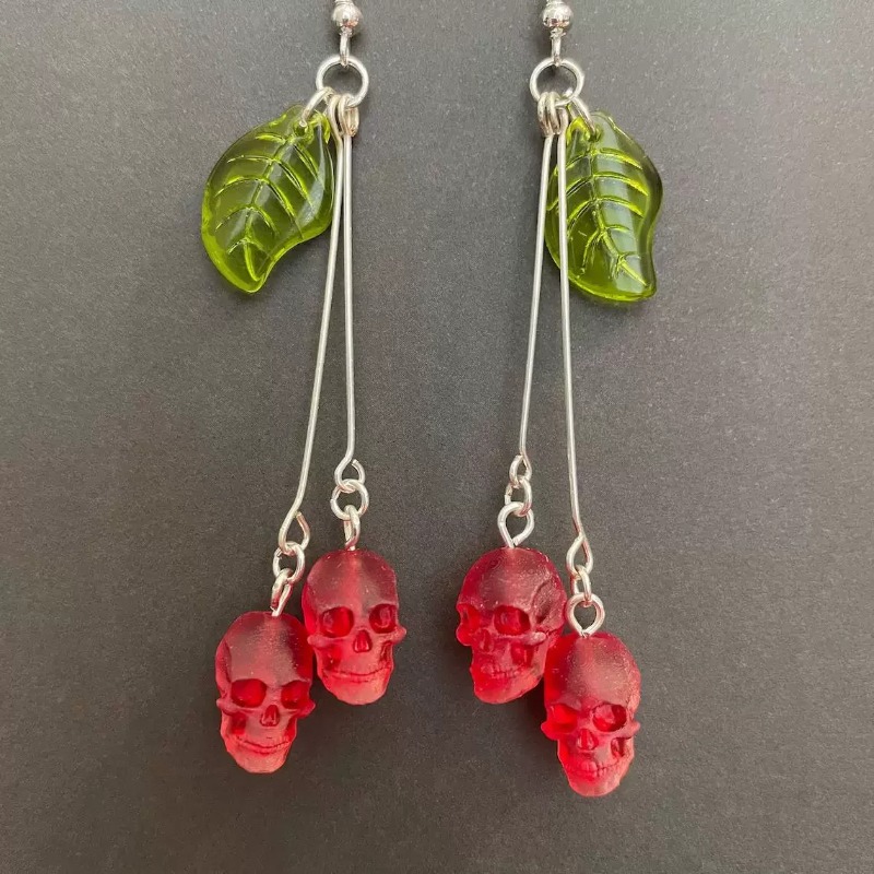 Women'S Vampire Accessories - Anting Tengkorak Gotik untuk Wanita, Perhiasan