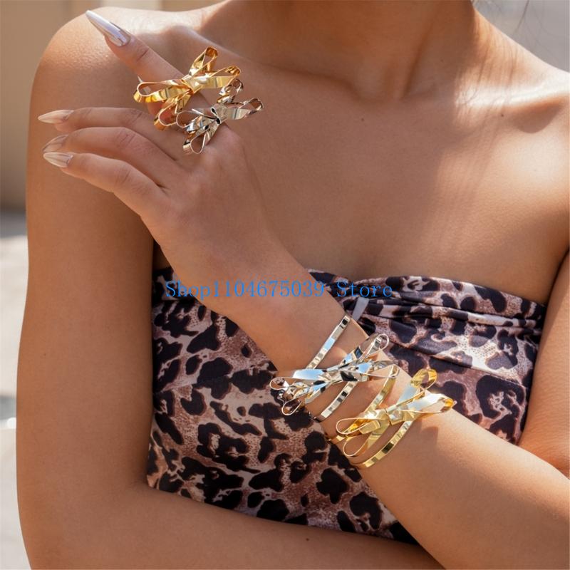 Women Accessories Combo Gift - 5asd Set Cincin dan Gelang Aksen
