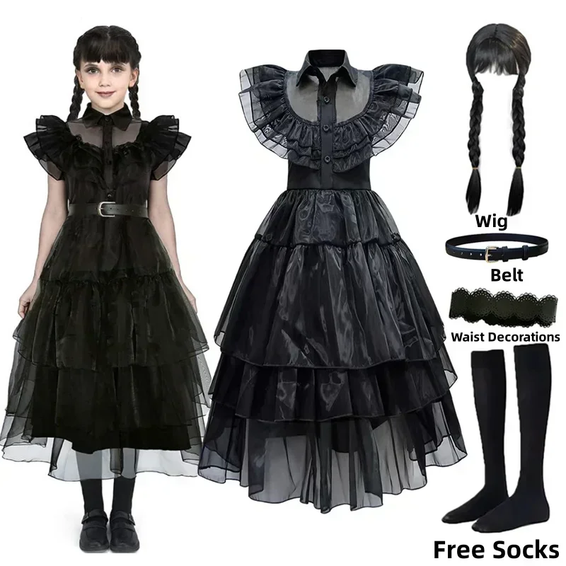 Women'S Accessories Clothing - Gaun Putri Penyihir Hitam untuk Anak