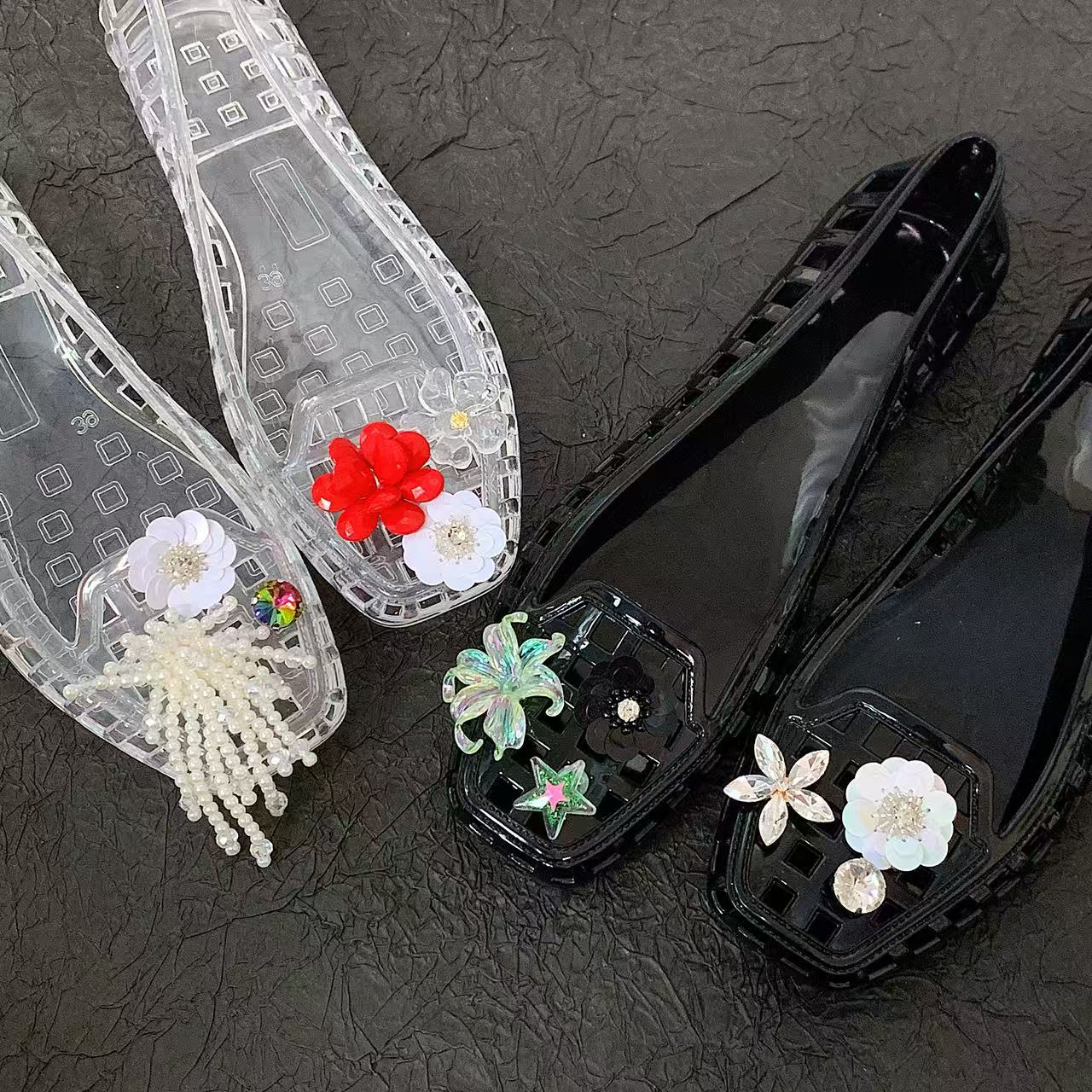 Women'S Accessories For Shoes - Sepatu Jelly Crystal untuk Wanita, Sepatu