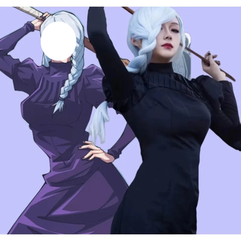 Women'S Accessories Clothing - Kostum Cosplay Anime Meimei Jujitsu Gaun