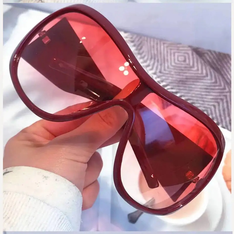 Sunglasses Oversized Square - Kacamata Hitam Oversized Y2K One Piece