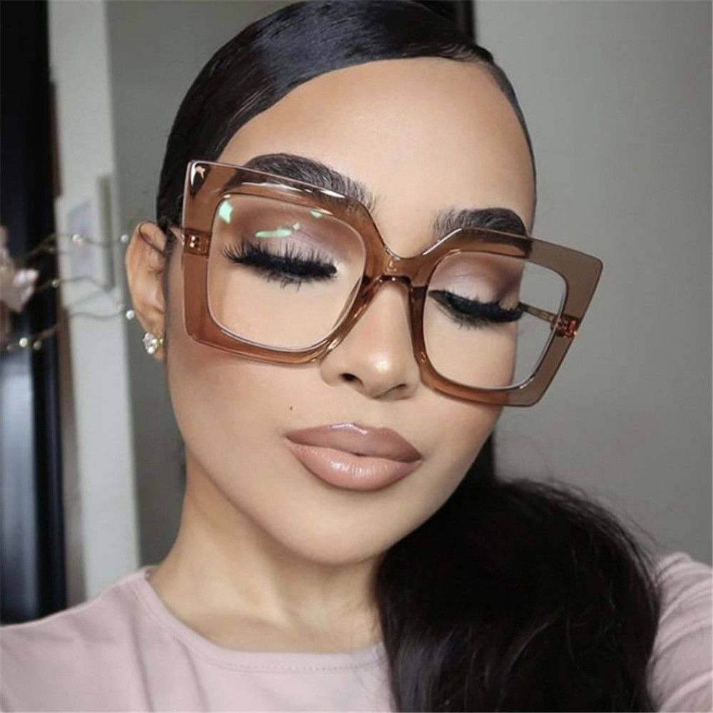 Sunglasses Oversized Square - Kacamata Persegi Mode Baru Kacamata Optik