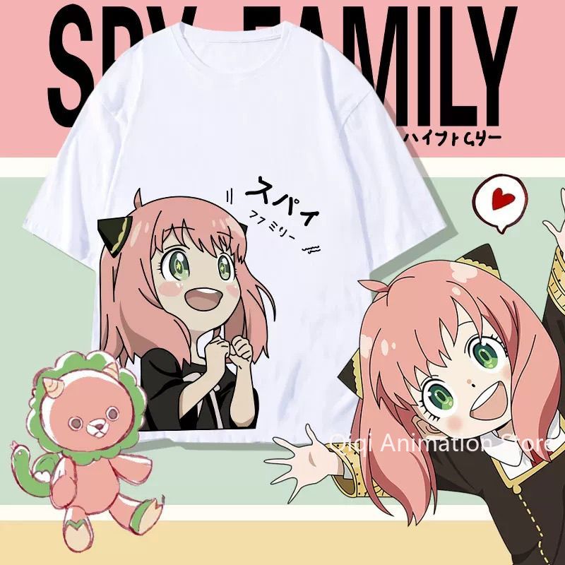 Women'S Accessories Clothing - SPY×FAMILY Anime Anya Forger Kaus Lengan