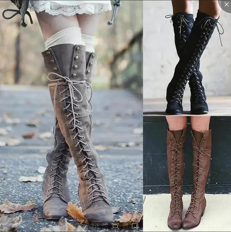 Women Knight Accessories - Kostum Abad Pertengahan Sepatu Ksatria Viking