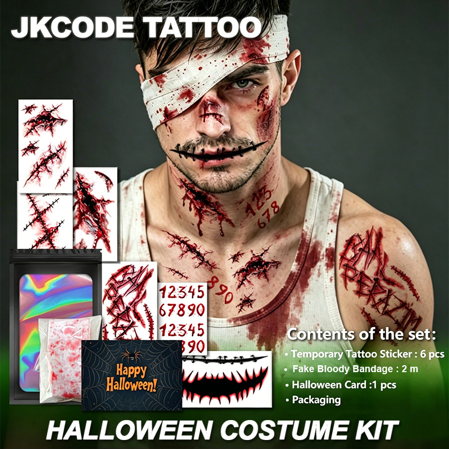 Women Accessories Combo Gift - Kostum Horor Halloween, Kotak Hadiah Tato