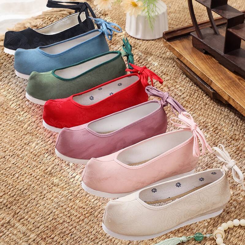 Women'S Accessories For Shoes - Sepatu Hanfu Warna Solid Gaya Kuno