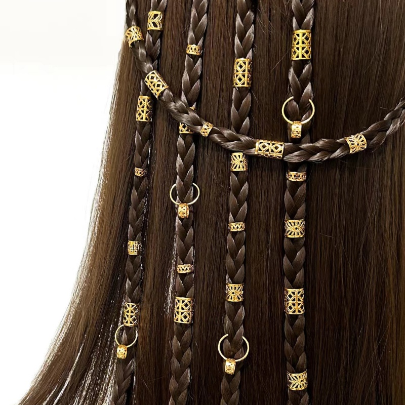 Women Accessories Combo Gift - 80 Buah Manik-manik Rambut Gimbal Campuran