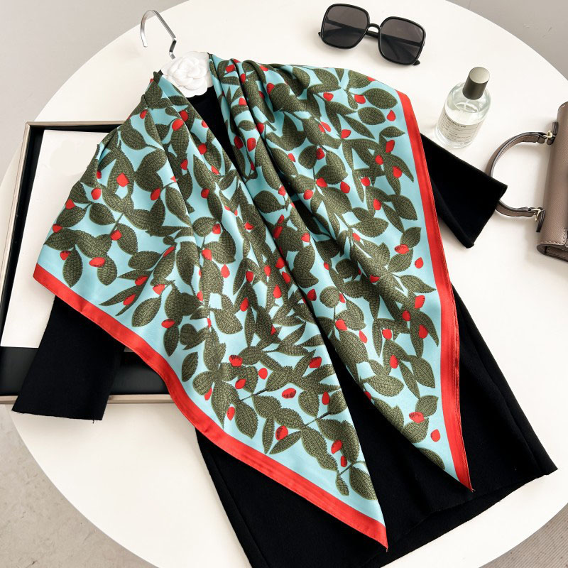 Syal Persegi 90cm Berkualitas  - Silk Scarf Square ulasan dan harga