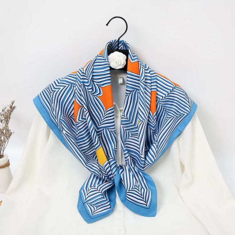 Syal Persegi 90cm Berkualitas  - Silk Scarf Square ulasan dan harga