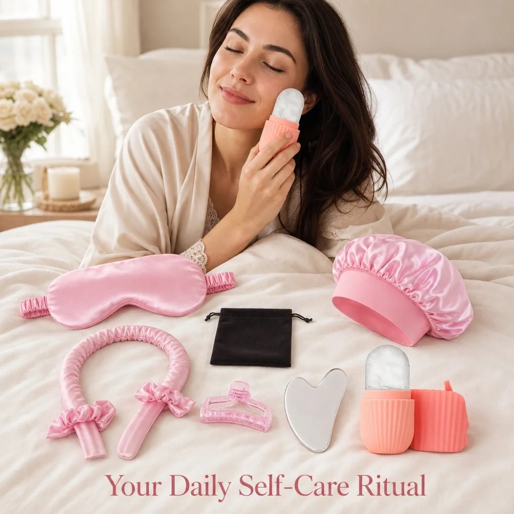 3/4/5/9Pcs Set Tidur Sutra Mas - Women Accessories Combo Gift ulasan dan harga