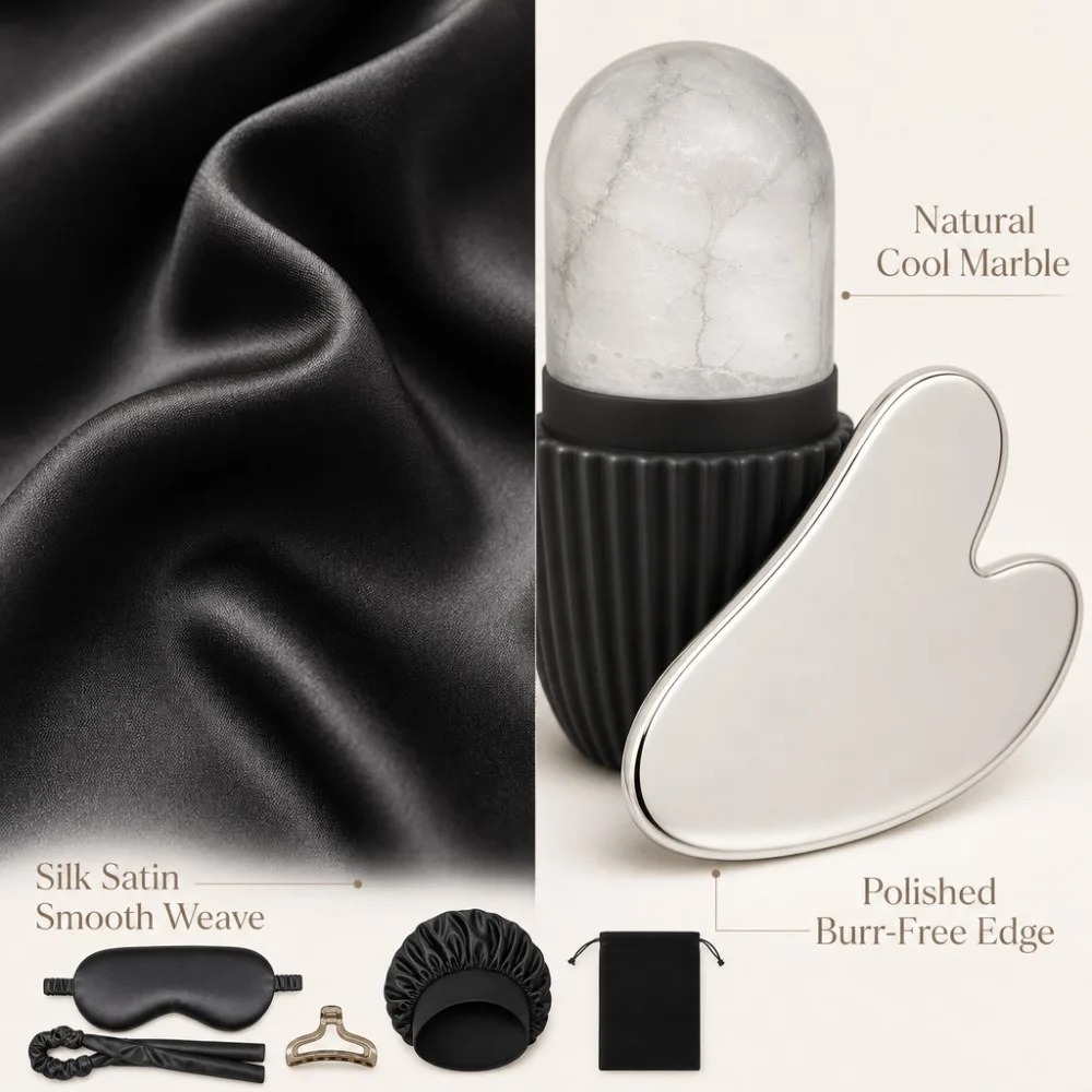 3/4/5/9Pcs Set Tidur Sutra Mas - Women Accessories Combo Gift ulasan dan harga
