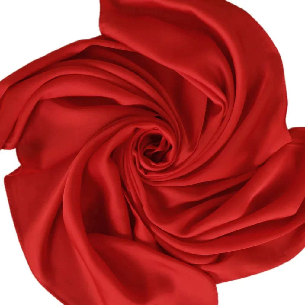 Syal Satin Wanita 70cm Warna S - Silk Scarf Square ulasan dan harga