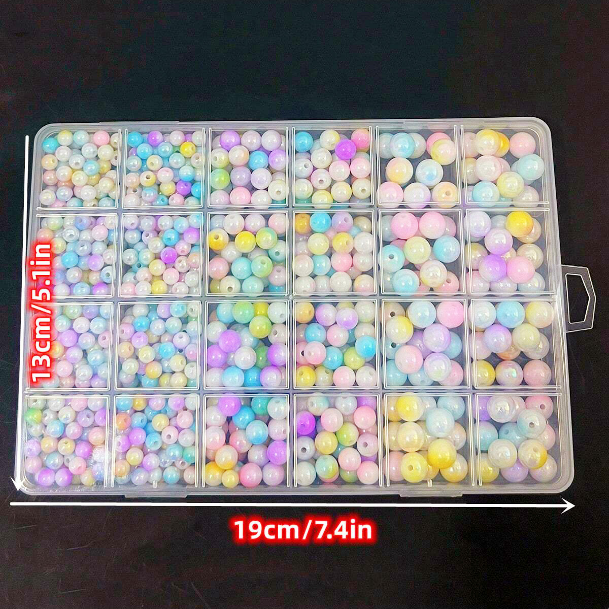 800pcs/24 kotak set manik-mani - Women Accessories Box ulasan dan harga