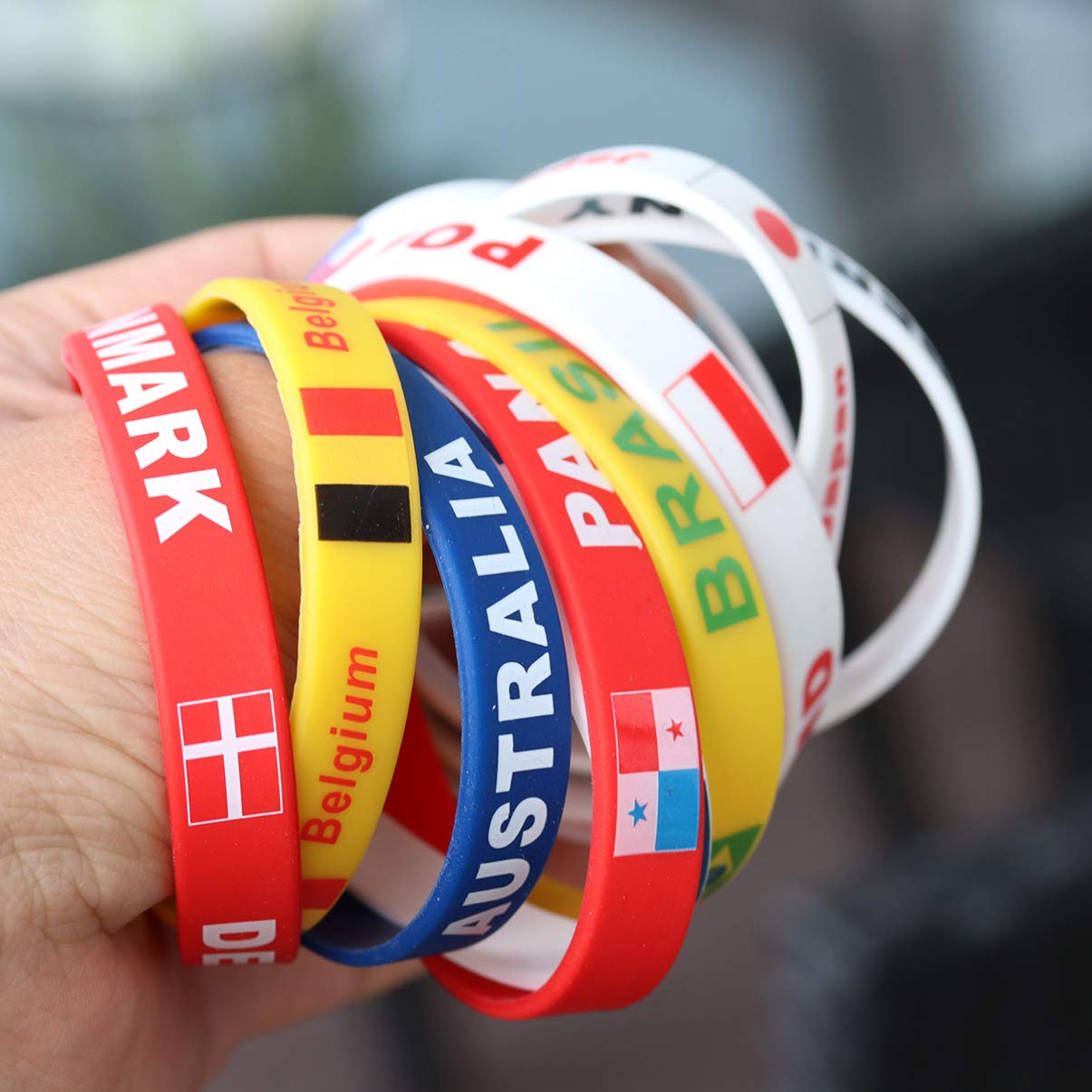 2 buah gelang silikon bendera  - Women Accessories Lebanon ulasan dan harga