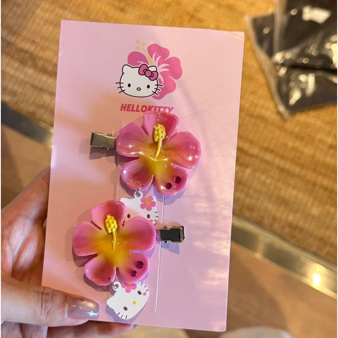 Set Jepit Rambut Bunga Hello K - Women Knight Accessories ulasan dan harga
