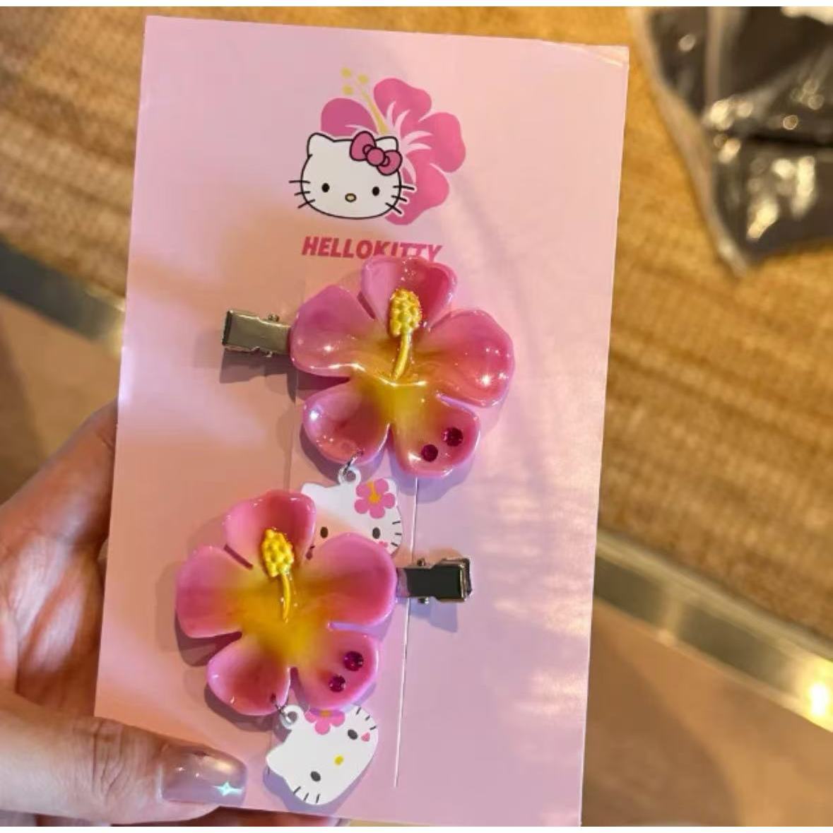 Set Jepit Rambut Bunga Hello K - Women Knight Accessories ulasan dan harga
