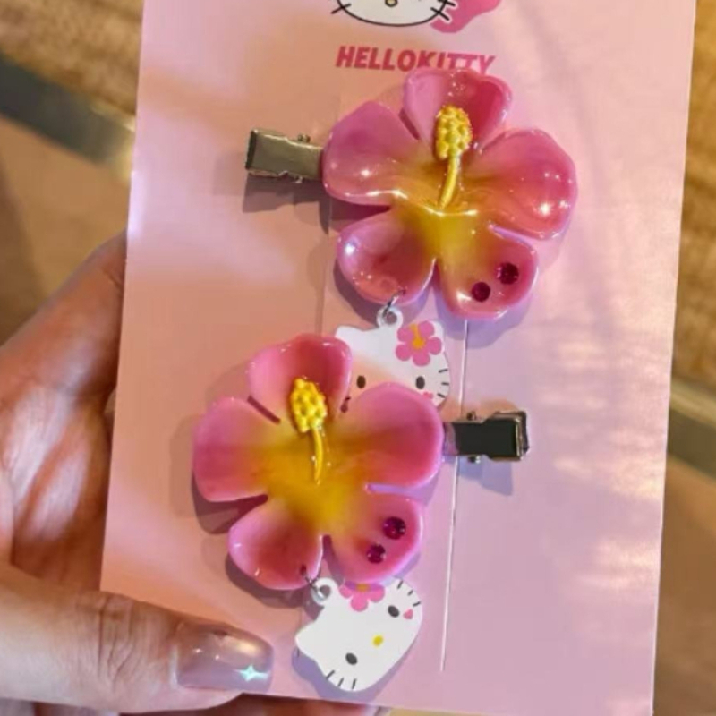 Set Jepit Rambut Bunga Hello K - Women Knight Accessories ulasan dan harga