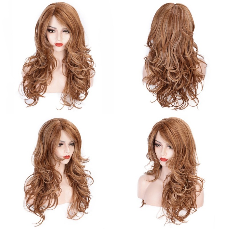 Wig rambut panjang keriting be - Women'S Accessories Clothing ulasan dan harga
