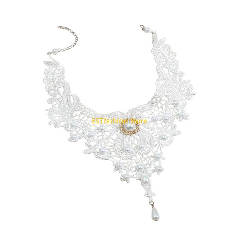 Y5GC Kalung Choker Renda Choke - Women'S Vampire Accessories ulasan dan harga