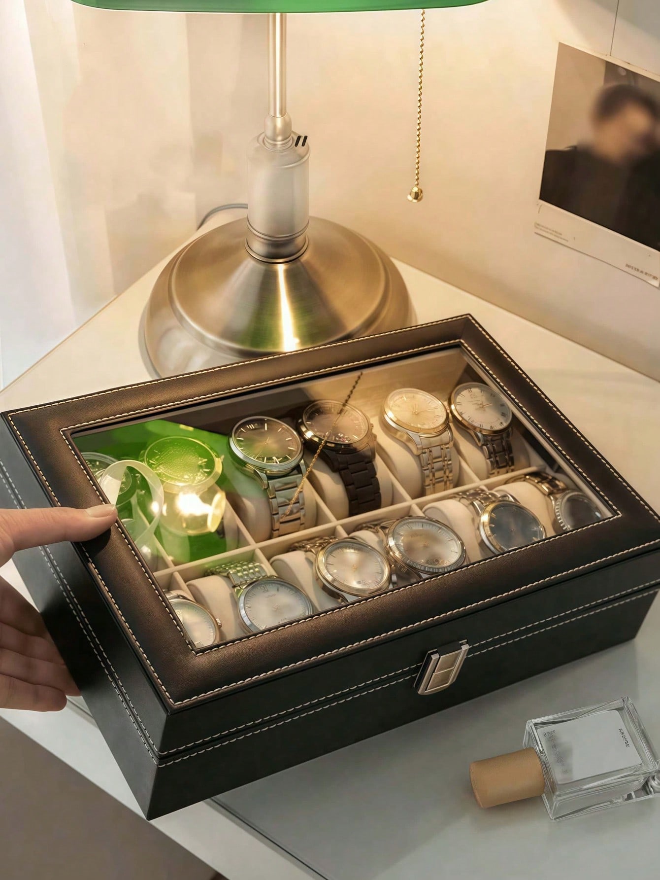 Kotak Jam Tangan Kulit dengan  - Women Accessories Box ulasan dan harga