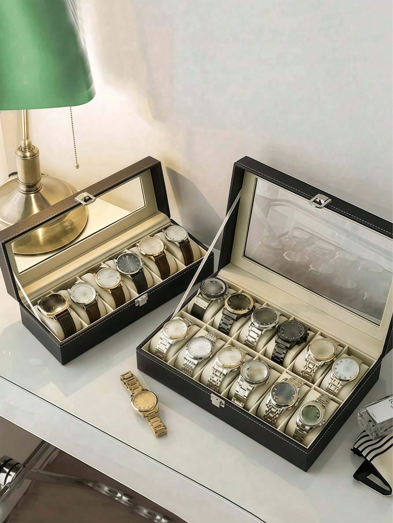 Kotak Jam Tangan Kulit dengan  - Women Accessories Box ulasan dan harga