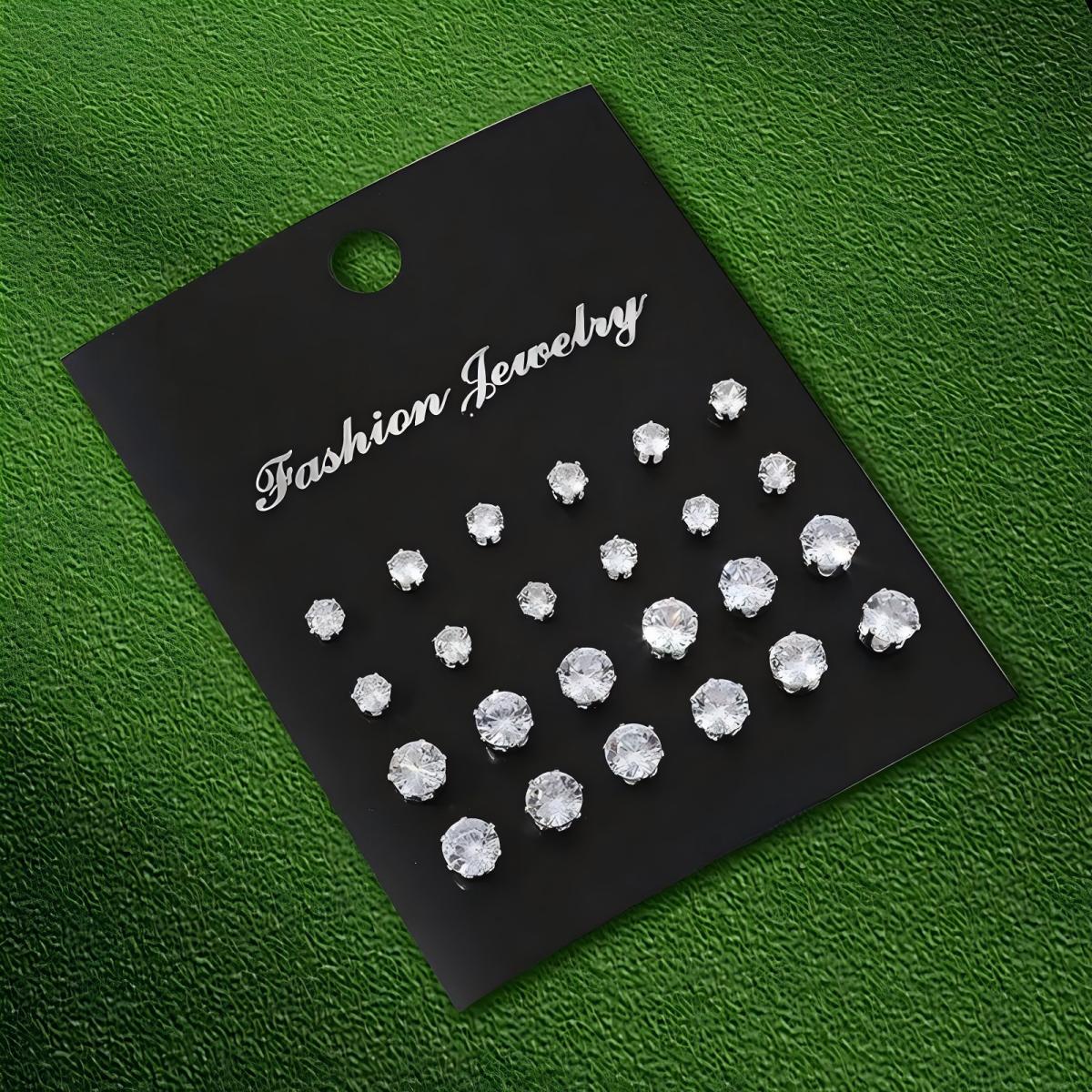 12 Pasang Anting Mutiara Simul - Women Accessories Combo Gift ulasan dan harga