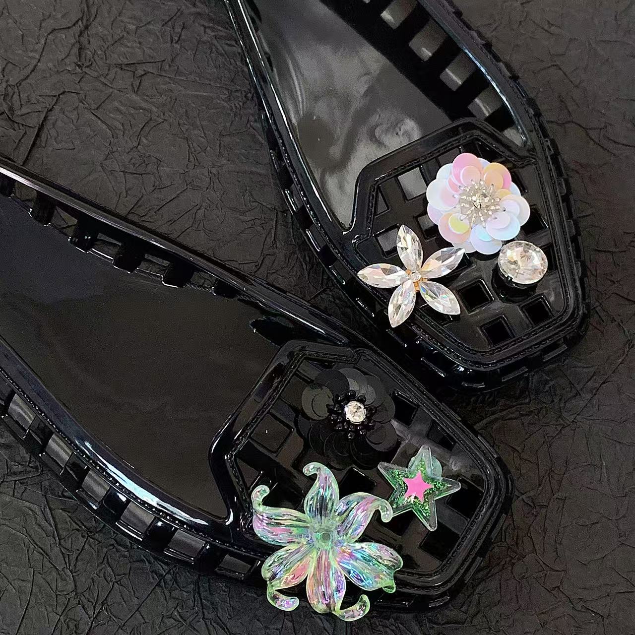 Sepatu Jelly Crystal untuk Wan - Women'S Accessories For Shoes ulasan dan harga