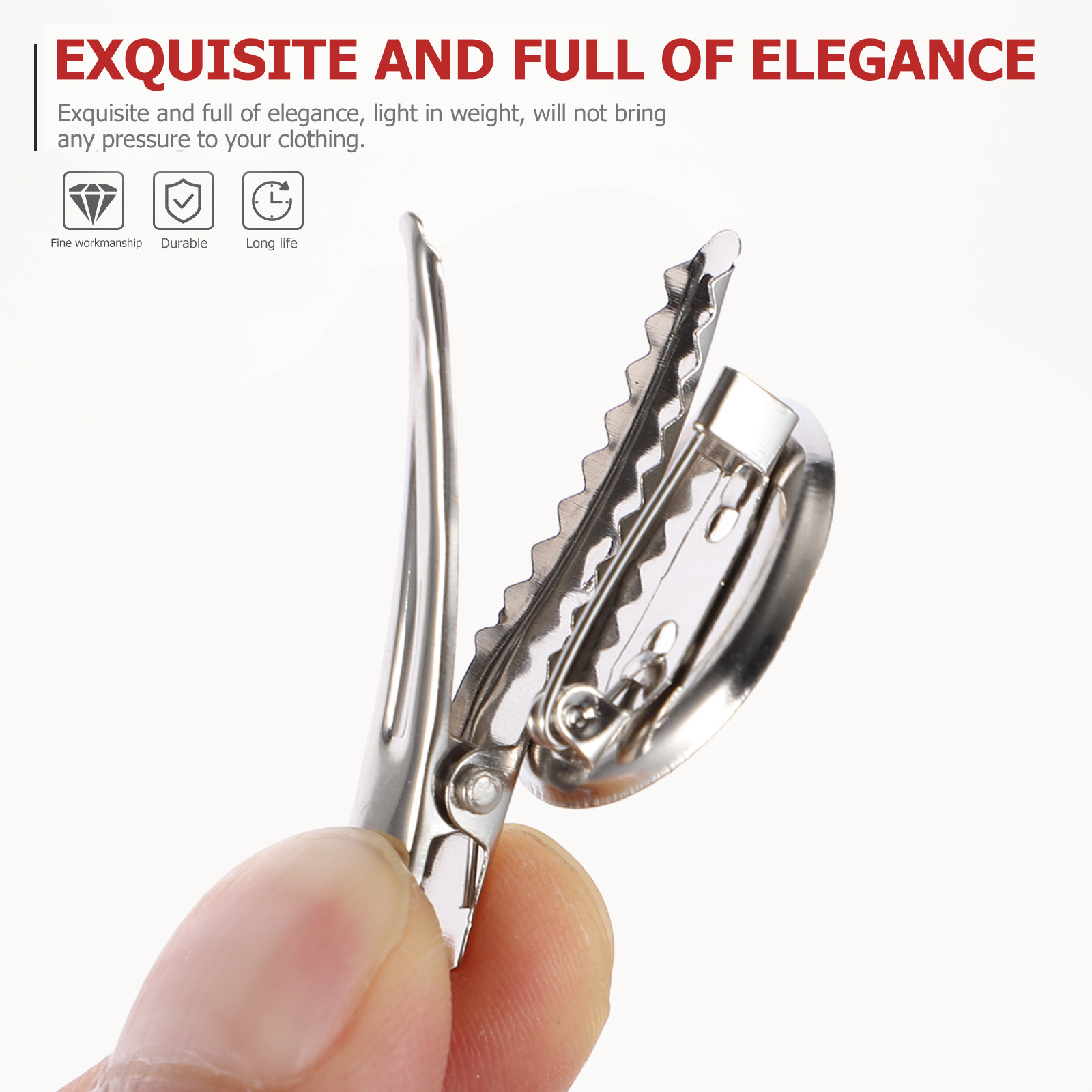 40Pcs Bros Pin Tray Clips Akse - Women'S Accessories Clothing ulasan dan harga