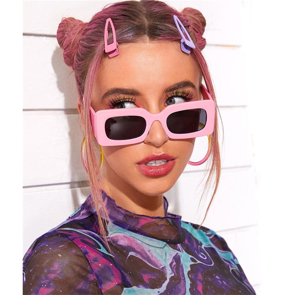 Kacamata Hitam Wanita Populer  - Sunglasses Oversized Square ulasan dan harga