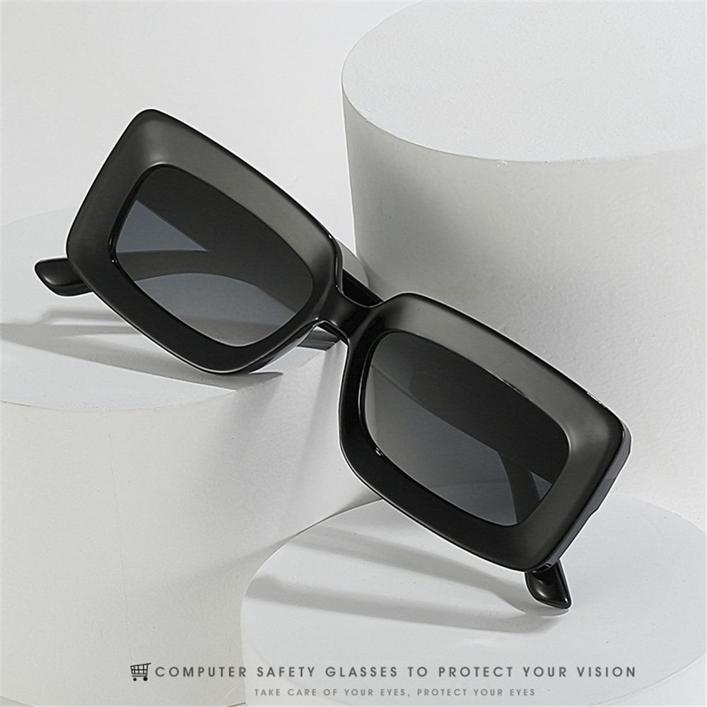 Kacamata Hitam Wanita Populer  - Sunglasses Oversized Square ulasan dan harga