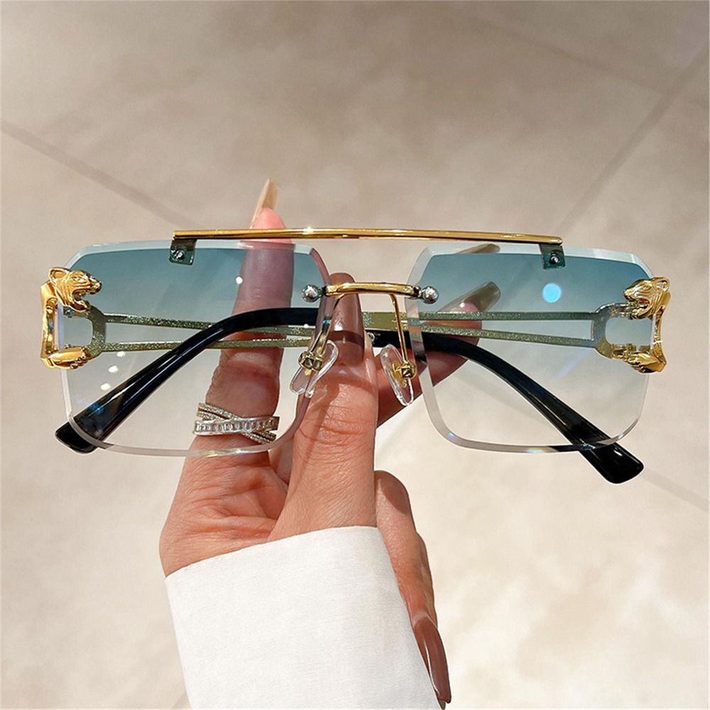 Kacamata Hitam Tanpa Bingkai R - Sunglasses Oversized Square ulasan dan harga