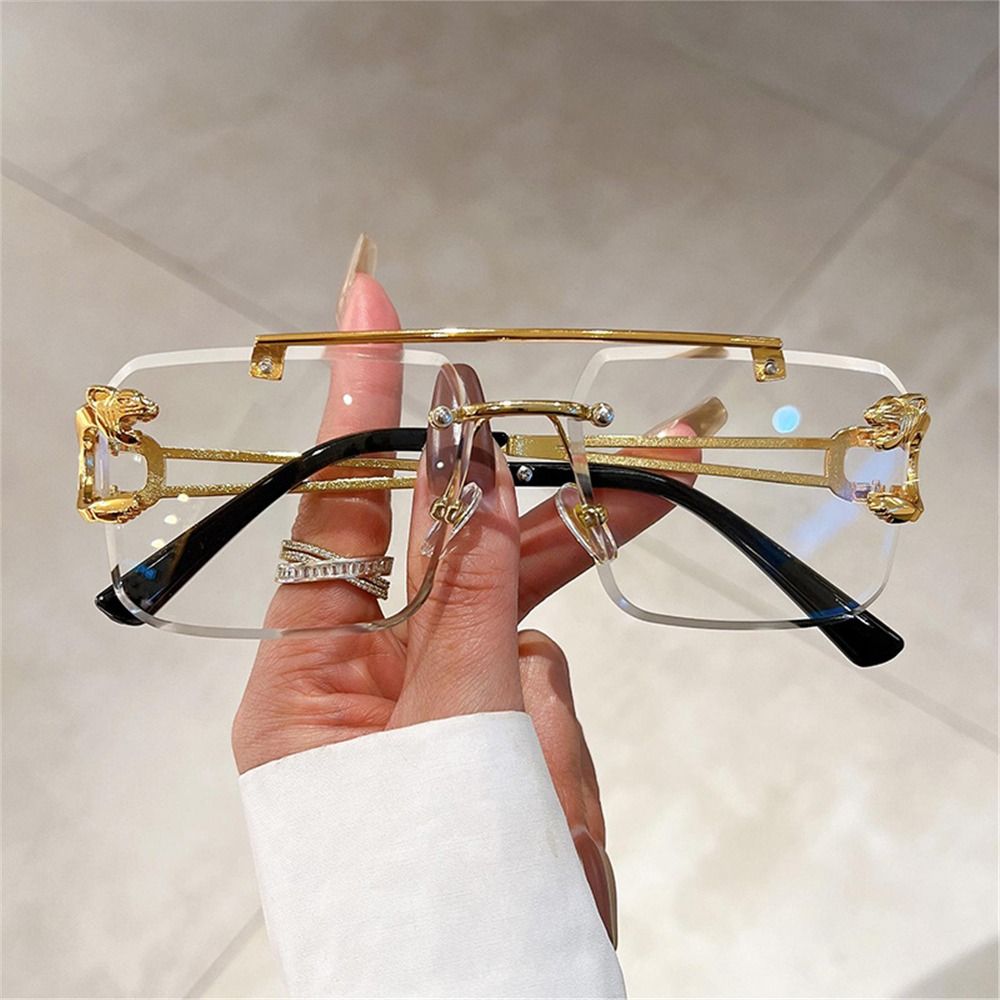 Kacamata Hitam Tanpa Bingkai R - Sunglasses Oversized Square ulasan dan harga