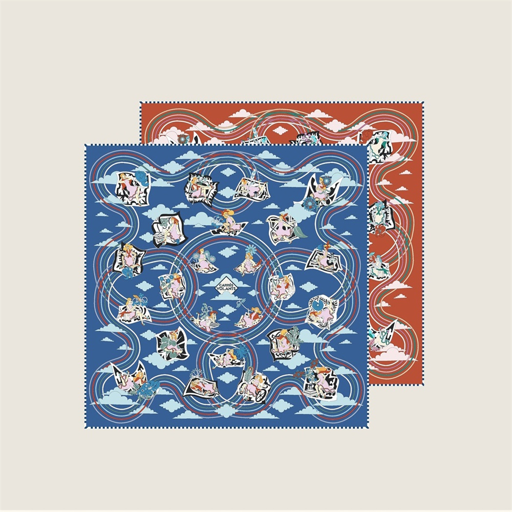 Syal Sutra Twill Gulung Tangan - Silk Scarf Square ulasan dan harga