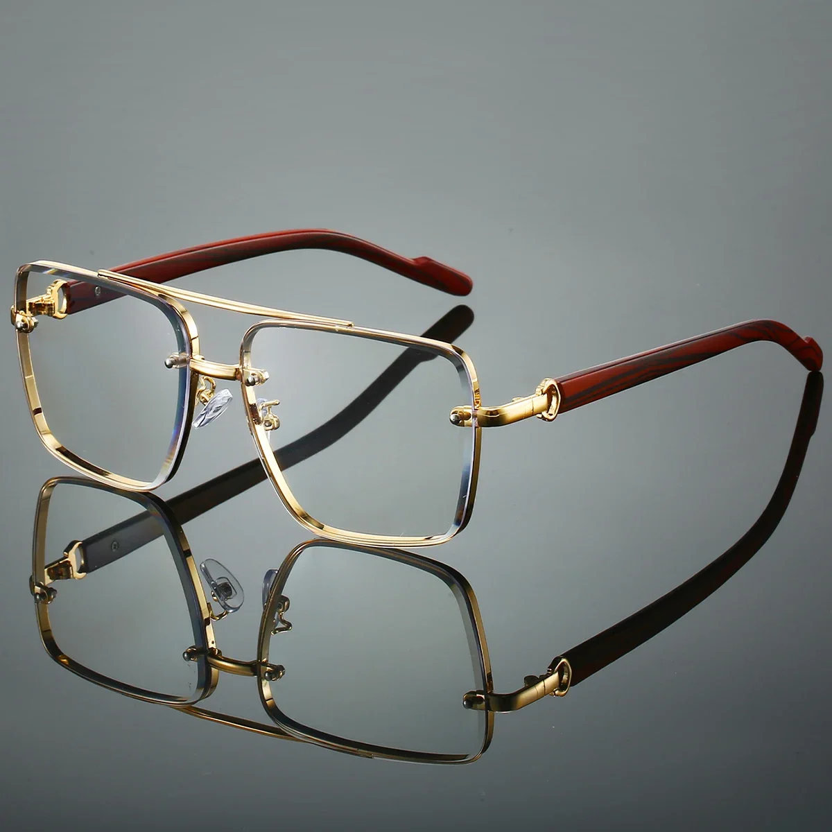 Kacamata Hitam Retro Kotak Log - Sunglasses Oversized Square ulasan dan harga