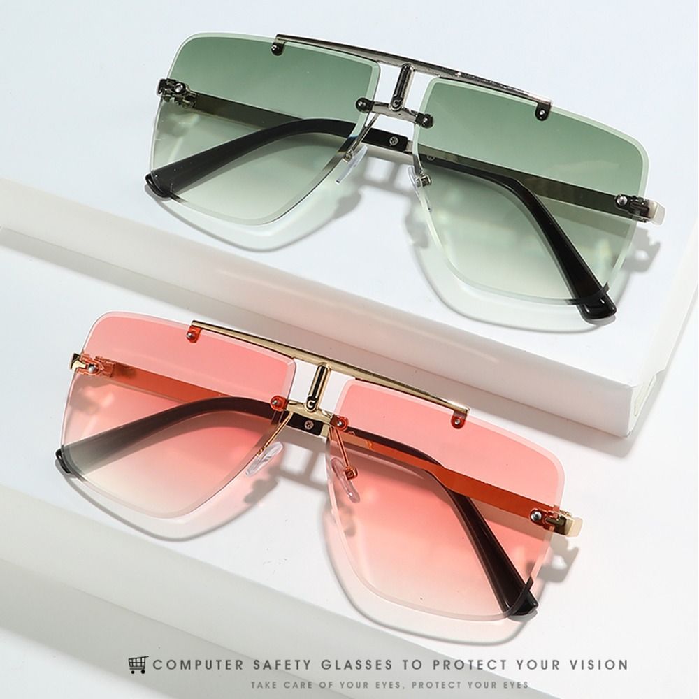1 Buah Kacamata Hitam Jembatan - Sunglasses Oversized Square ulasan dan harga
