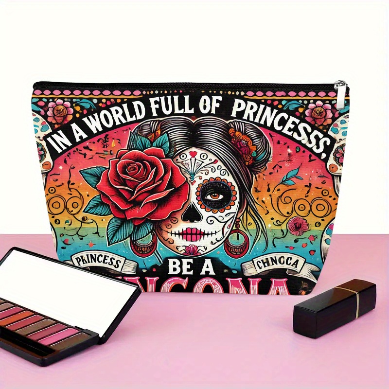 Tas kosmetik bunga dan tengkor - Women Accessories Box ulasan dan harga