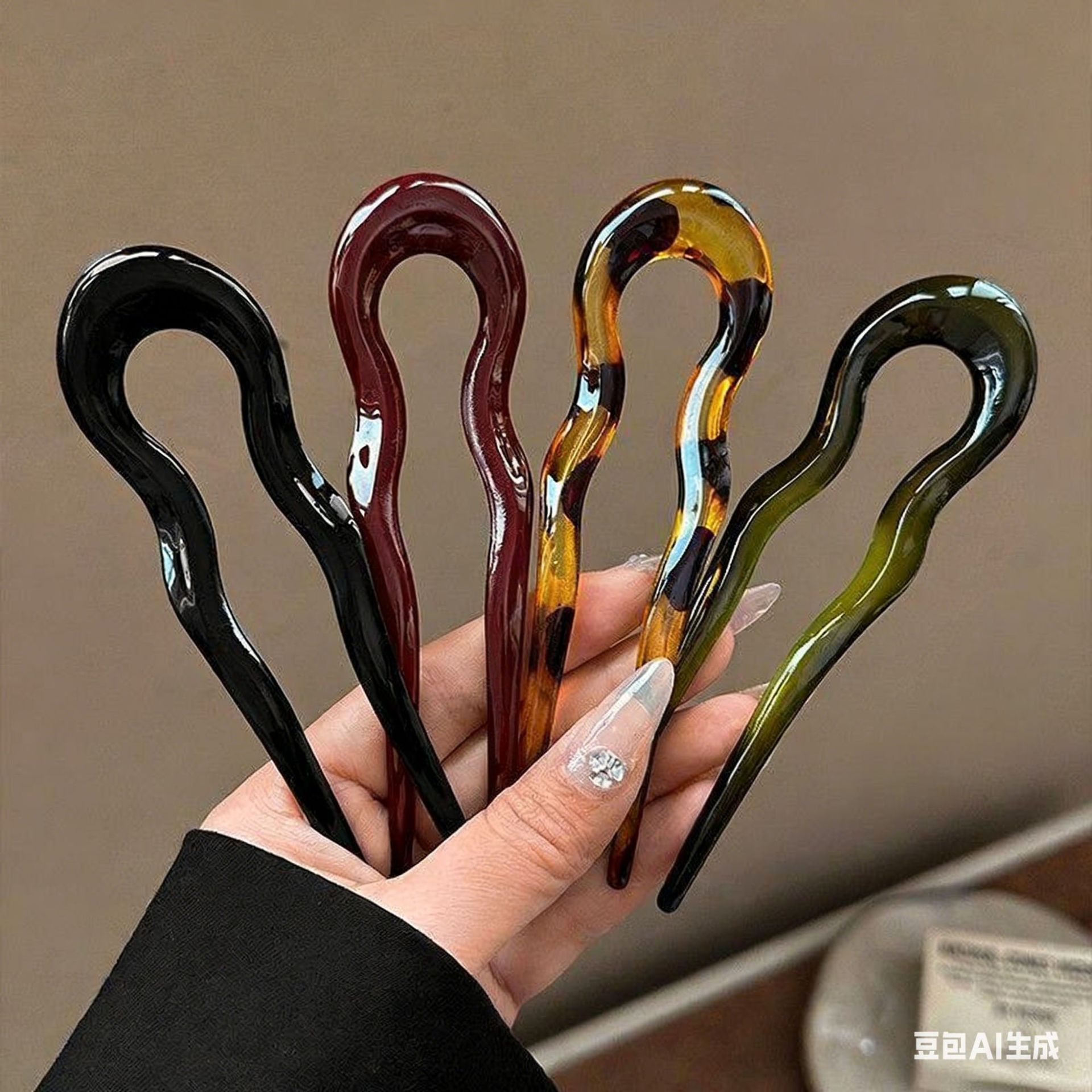 Jepit Rambut Akrilik Elegan Be - Women Knight Accessories ulasan dan harga