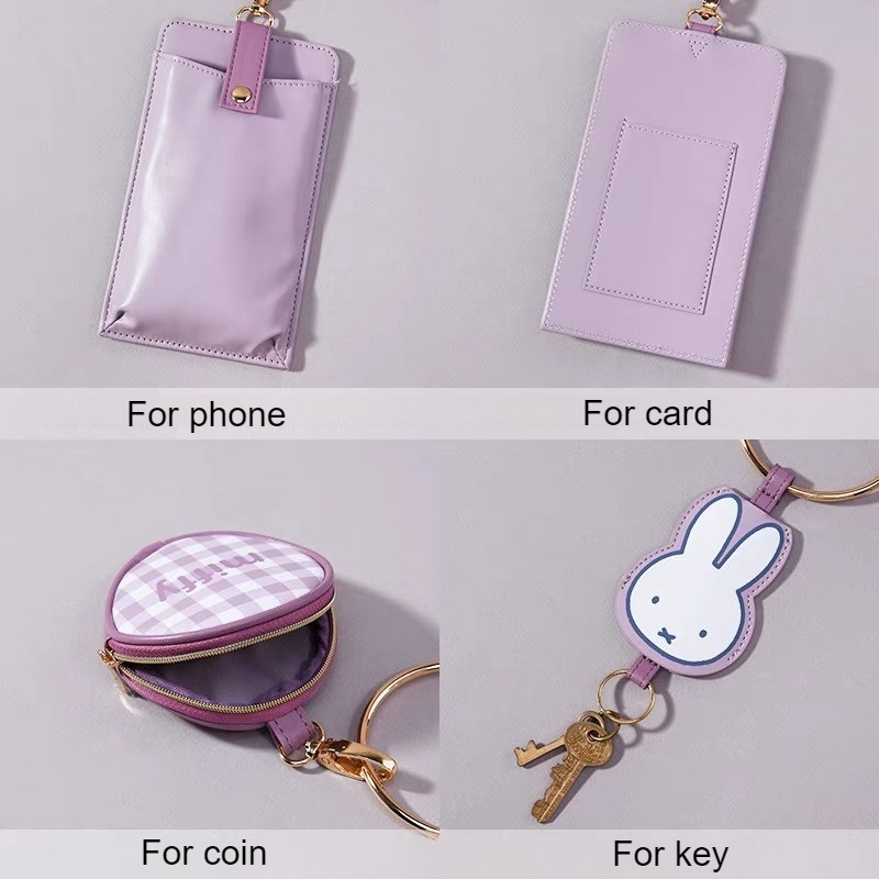 Set Kantong Ponsel Miffy Kawai - Women Accessories Combo Gift ulasan dan harga
