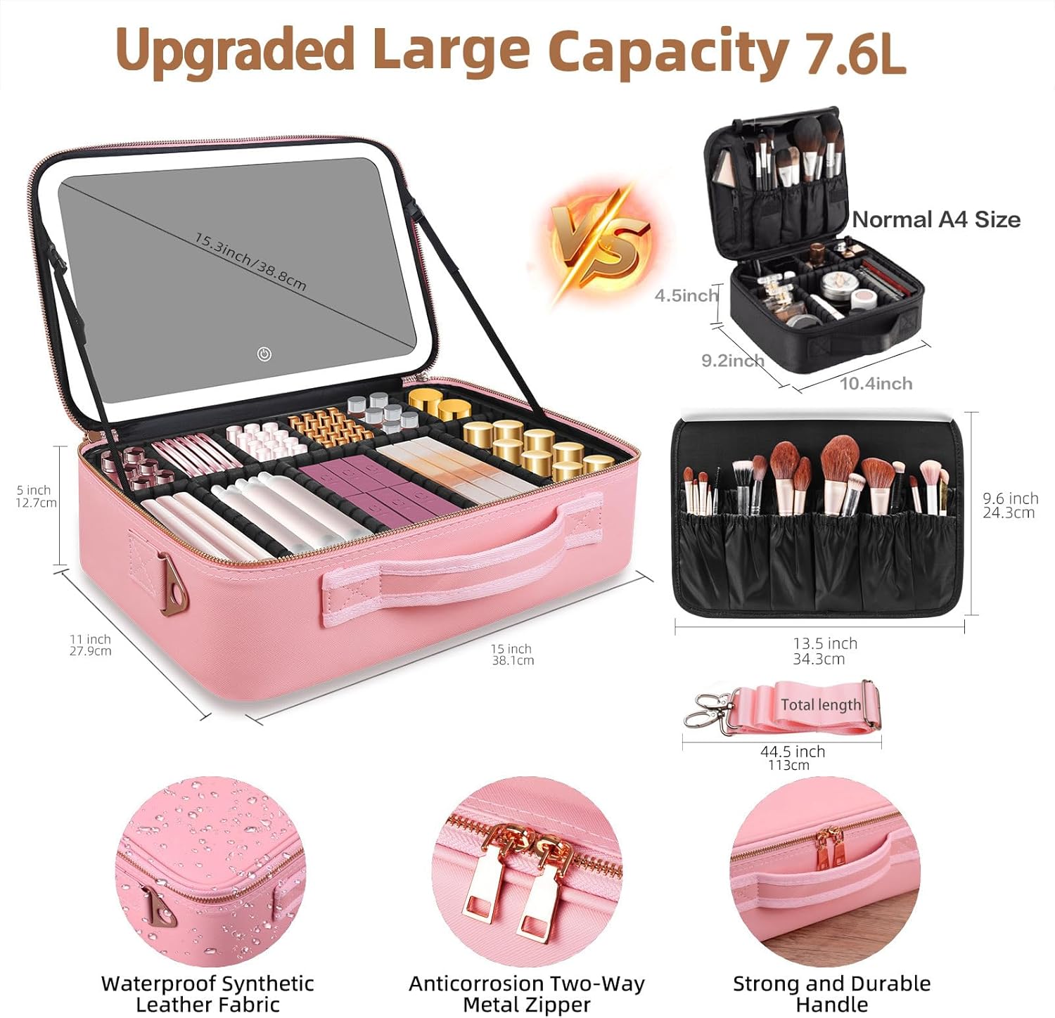 Tas Makeup Kapasitas Besar 15' - Women Accessories Box ulasan dan harga